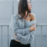 Checked Cotton Pullover